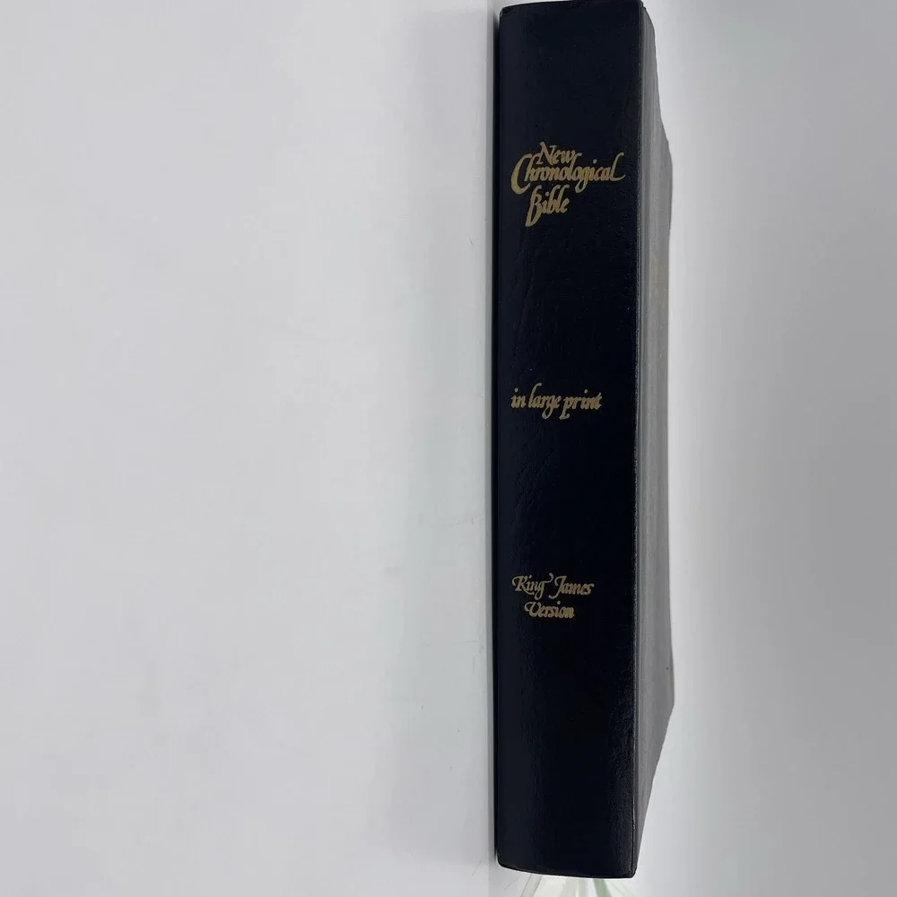 The New Chronological Bible KJV Large Print 1980 E.E. Gaddy & Assoc. Black Cover